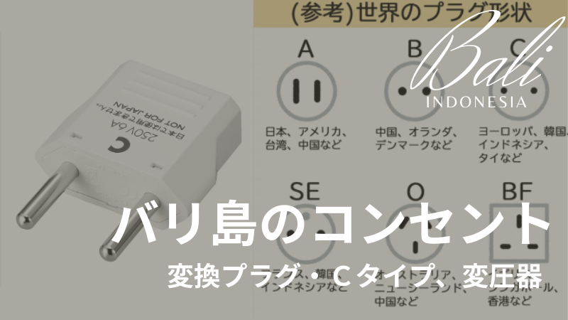 バリ島コンセント　Ｃタイプ