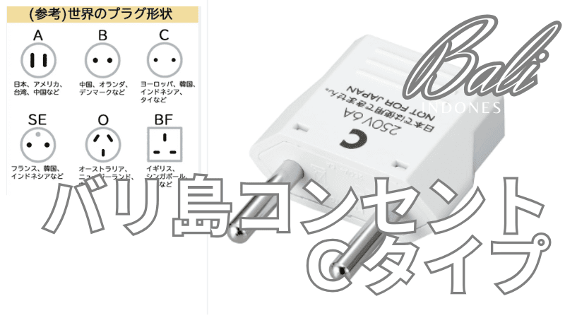 バリ島Ｃタイプコンセント