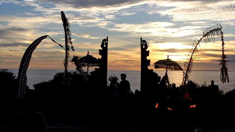 ウルワツ寺院のサンセット