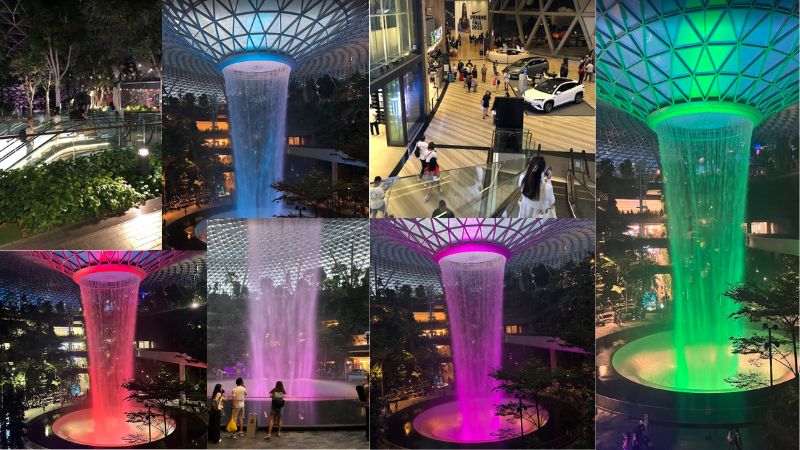 色とりどりのジュエル（滝）