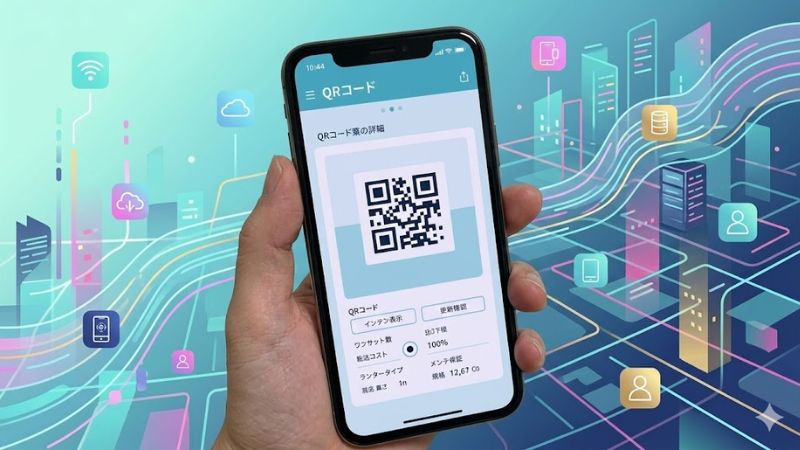 バリ島空港 電子税関（ALL INDONESIA）でQRコードを提示する様子