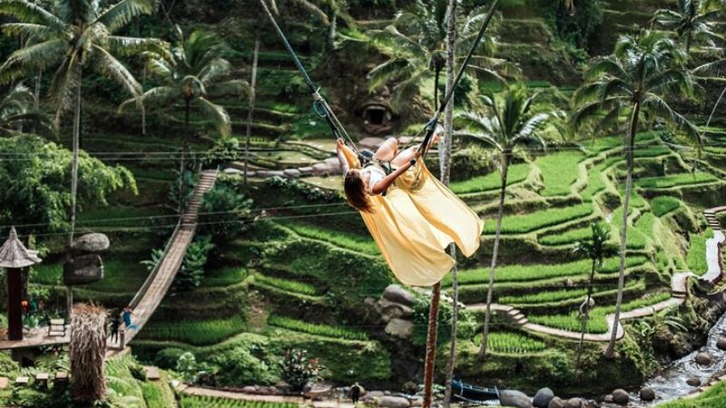 ウブドのBali Swingジャングルブランコ