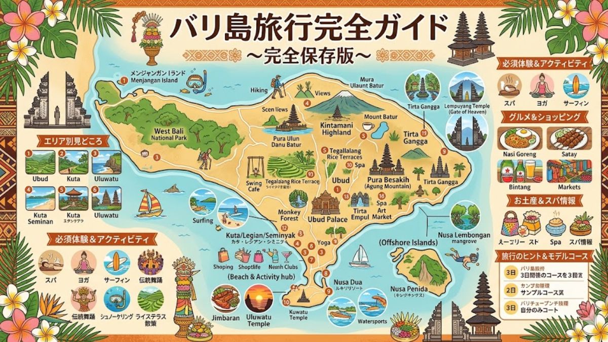 バリ島観光マップ