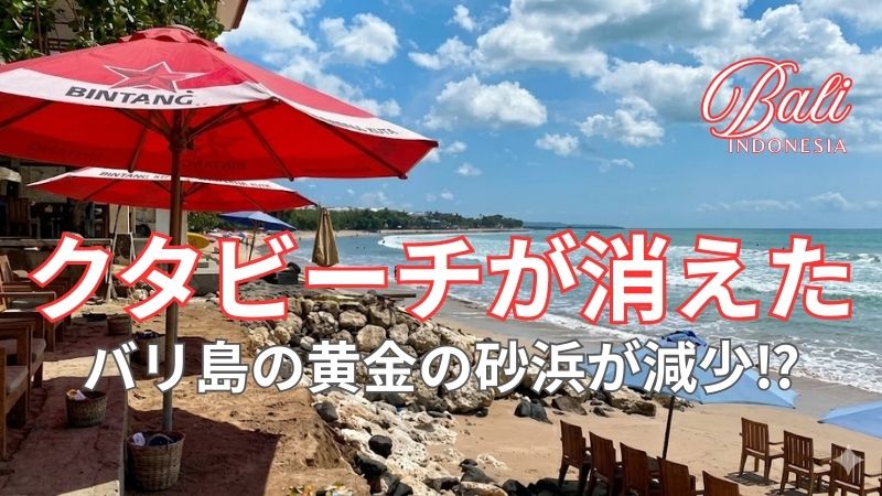 バリ島クタビーチの破壊