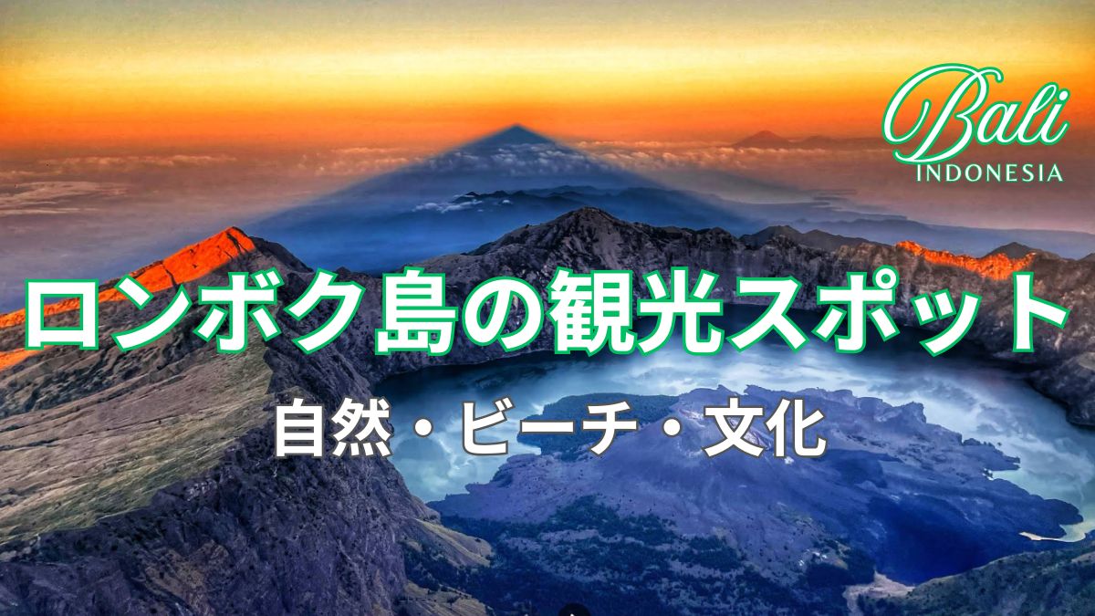 ロンボック島のリンジャニ山から見下ろすカルデラ湖「セガラ・アナック」