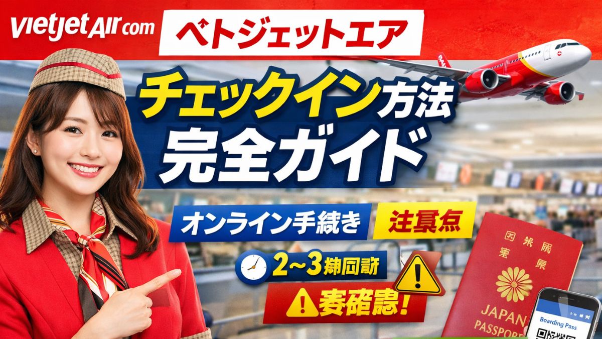 ベトジェットエアチェックイン案内